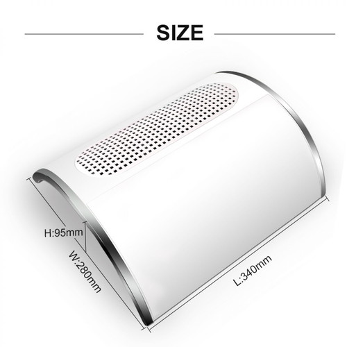 Manicure dust collector 40W with 3 fans and 2 bags new