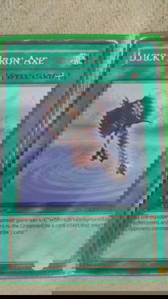 Lucky iron axe Yugioh Yu-gi-oh