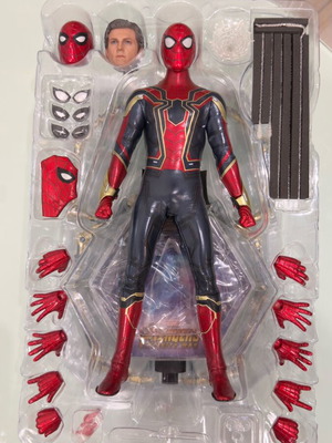 Spiderman Iron Suit figure 1/6 scale Hot Toys like new