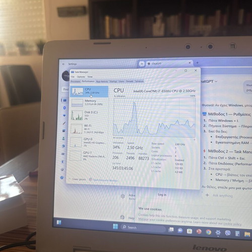 Lenovo laptop like new with Intel Core i7, 16GB RAM, 500GB SSD