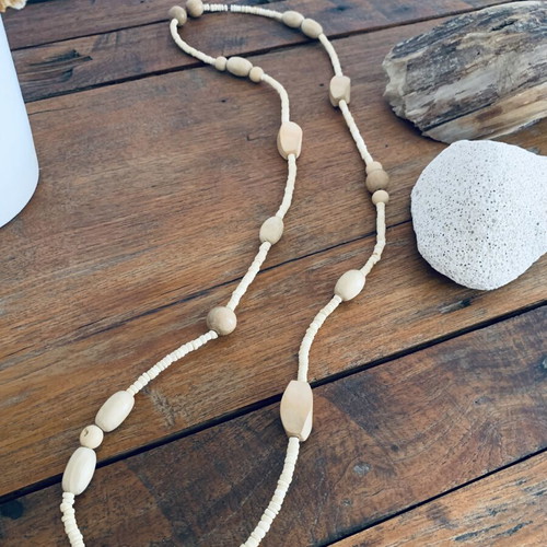 Vinegar Handmade Necklace new, vintage wood