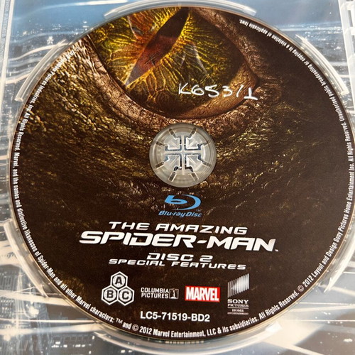The Amazing Spider-Man 3D Blu-ray used, two-disc edition, Greek subtitles