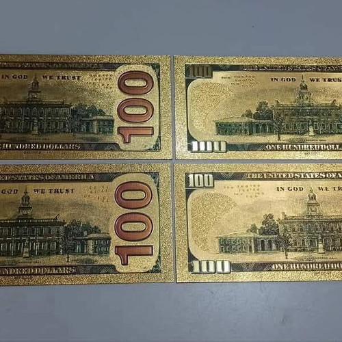 Batman commemorative gold-colored banknotes pack of 9 new