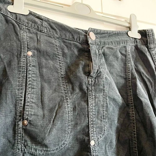 Vintage Attrattivo Corduroy Skirt used, size M, black and grey