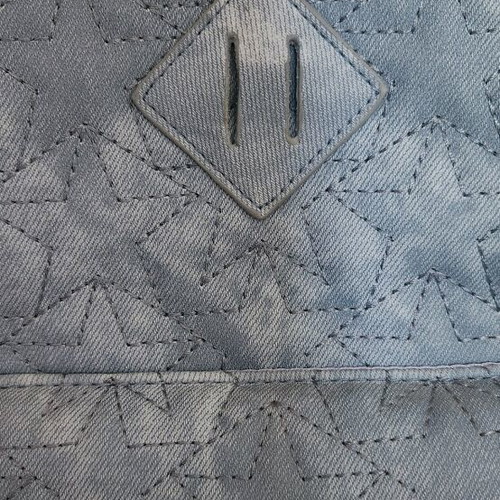 Blue backpack like new with subtle stars and pink pouch