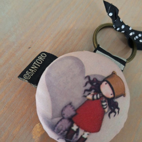 Santoro fabric keychain 6cm new