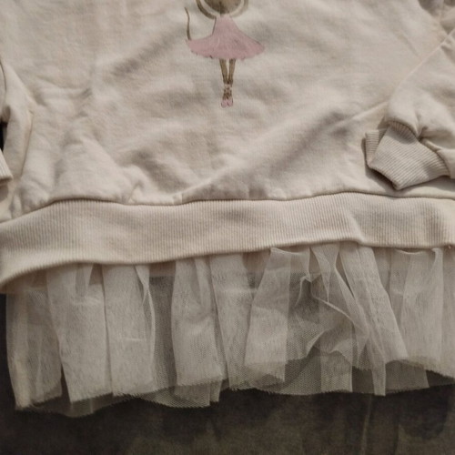 Sinsay girls' set with ballerina mouse print, like new, size 98