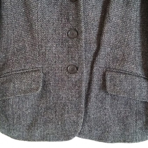 Wool jacket with velvet collar Charles Robertson like new, gray brown