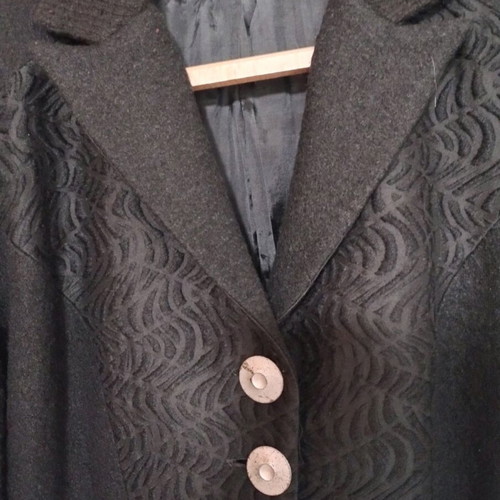 Fabric jacket used, black, size 52