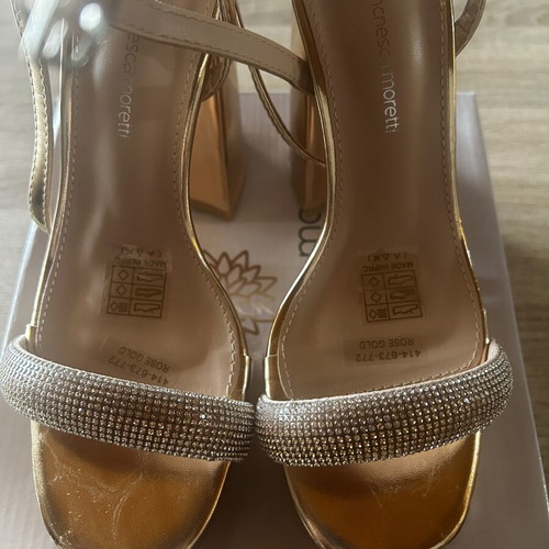 Franchesca Moretti sandals size 36 used, rose gold