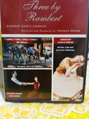 Three by Rambert DVD new, modern ballet 101'