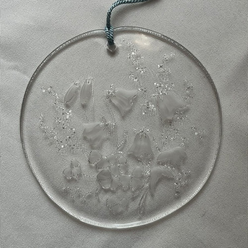 Vintage Wiesengrund crystal suncatcher, 15cm, Germany
