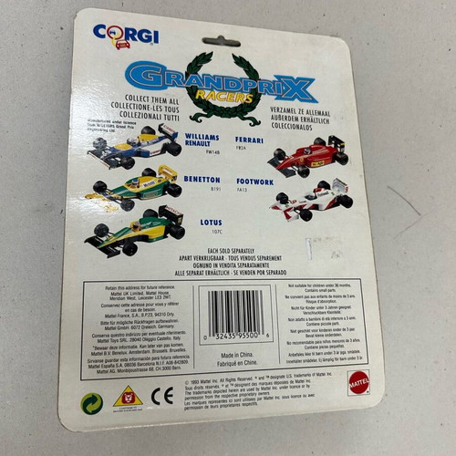 CORGI 95500 Mattel 1993 Grandprix Racers Footwork FA 13 Καινούργιο