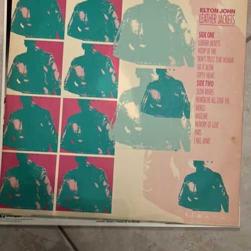 Elton John Leather Jackets vinyl like new, rock
