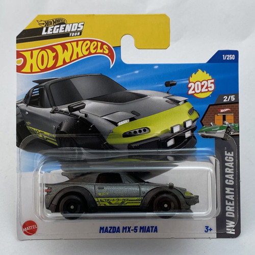Mazda MX-5 Miata grey Hot Wheels HW Dream Garage 2025