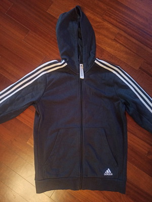 Ζακέτα hoodie Adidas μεταχειρισμένη, νούμερο 13-14Υ μαύρο