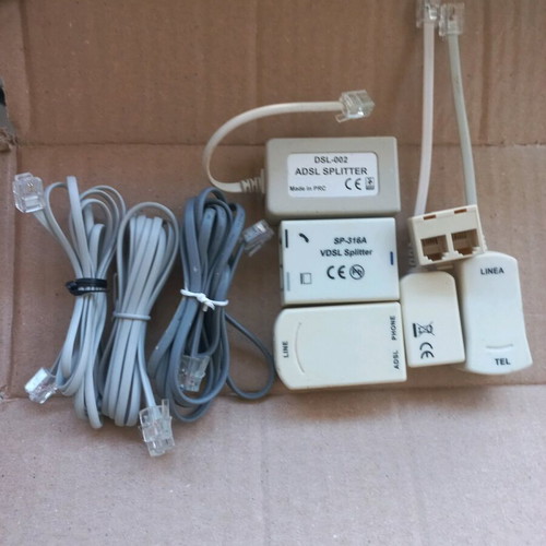 Various ADSL splitters for phone and internet connection like new