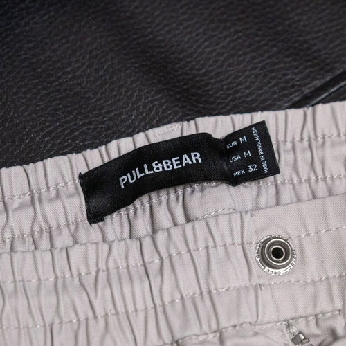 Pull & Bear Cotton Jogger Cargo Pants like new, light gray, size M