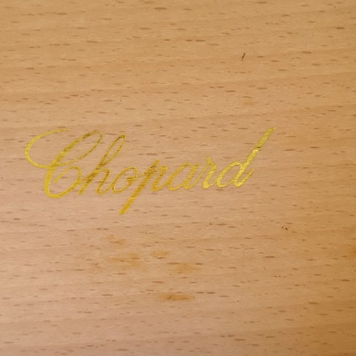 Chopard luxury cedar wood jewelry box used