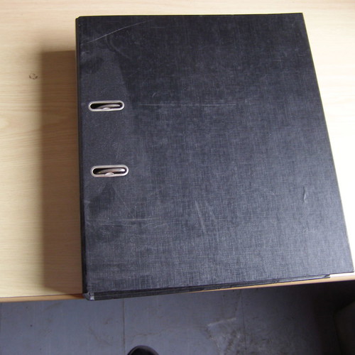 Filing binders used, pack of 20, various colors and sizes