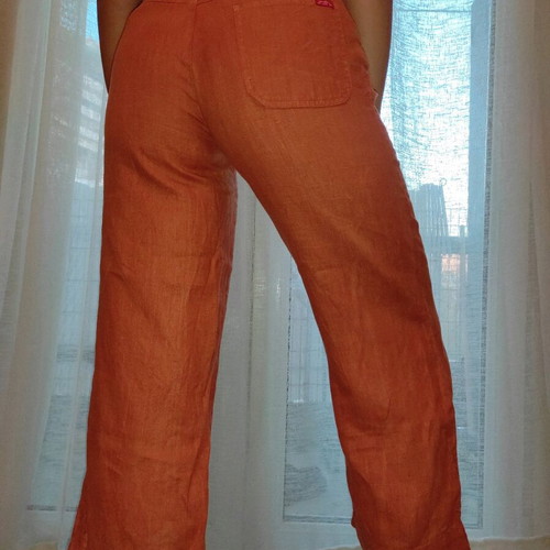 Fabric pants zip culotte style Madlen like new, coral size M