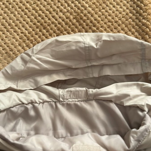 Zara puffer sleeveless vest like new, beige, with hood 104 cm