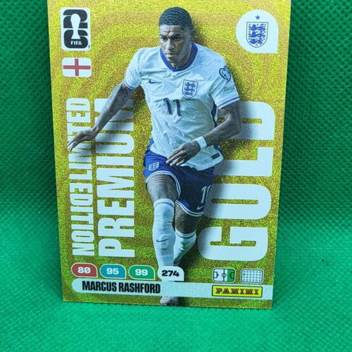 M. Rashford Gold Limited Edition Premium κάρτα Panini FIFA World Cup 2026 καινούργια