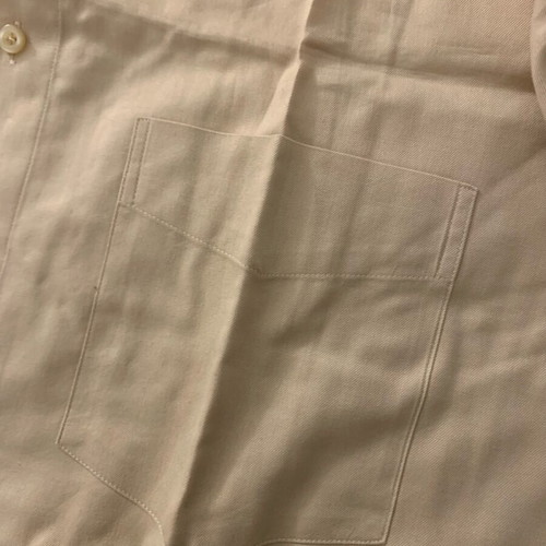 Alfa Perry men's shirt new, beige, 100% cotton