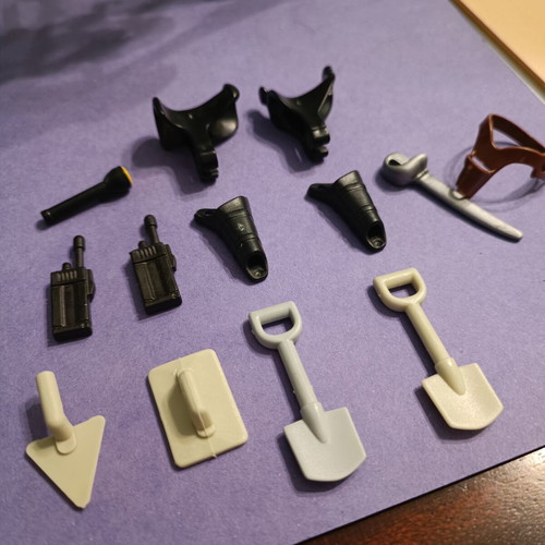 Playmobil 13 Accessories Lot Construction Cowboy Police Themes like new