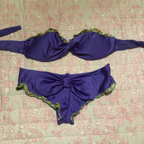 Madame Shou Shou seamless swimsuit like new, purple, petite size S