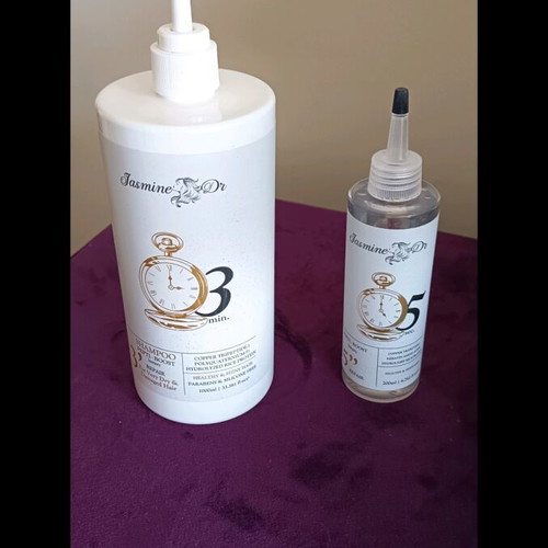 Jasmine Pepti-Boost set used, shampoo used twice