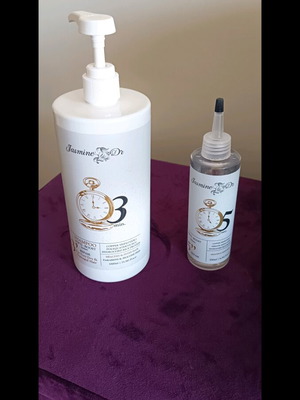 Jasmine Pepti-Boost set used, shampoo used twice
