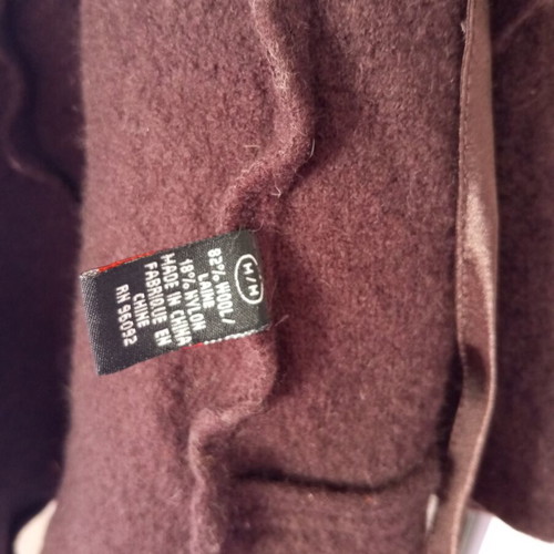 Jacket used, brown with a hole in one spot, size M