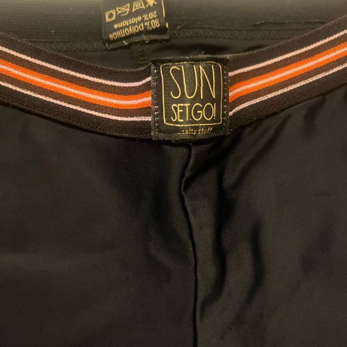 SunsetGo leggings used, black with pink and mesh, size S