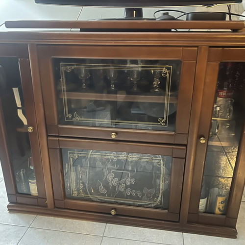 Vintage bar cabinet used, old style