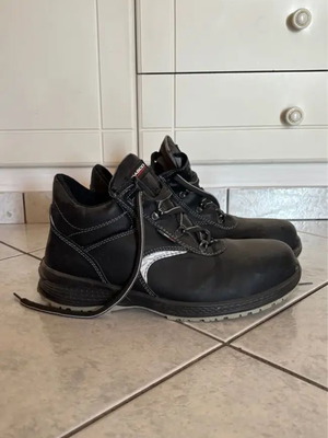 Giasco Dad’s μαύρα μποτάκια εργασίας, μέγεθος 44, δερμάτινα