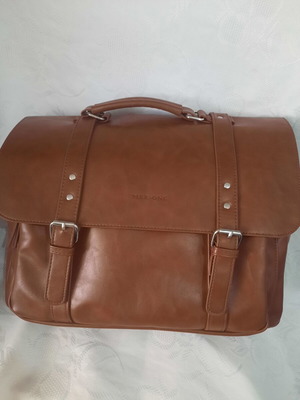 Pier One leather professional bag like new, brown