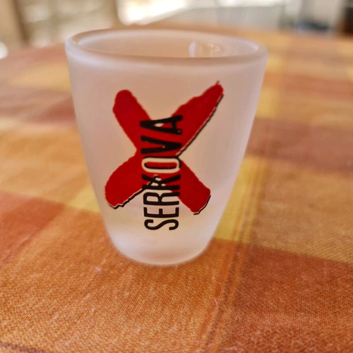 Serkova Vodka collectible shot glass used 90-2000