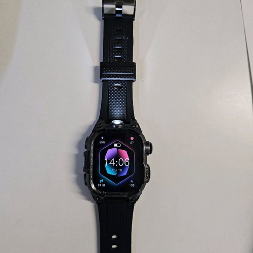 Smartwatch new with led flashlight, Bluetooth call and heart rate monitor