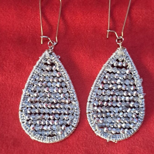 Handmade earrings new, silver