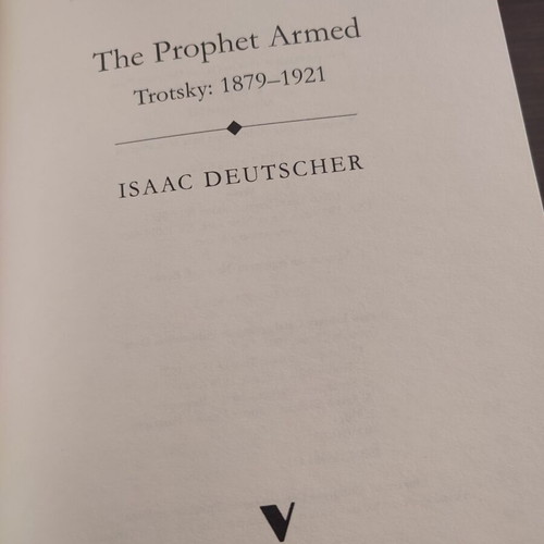 The Prophet Trotsky 3-volume biography by Isaac Deutscher, like new
