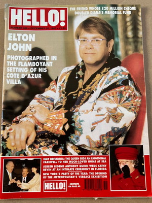Περιοδικό Hello! 1997 με Elton John μεταχειρισμένο