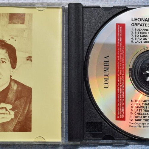Leonard Cohen Greatest Hits CD used, rock folk
