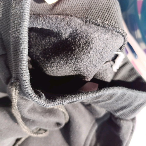 Fleece sportswear black like new, size 128 cm