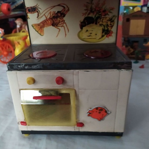 Tin electric battery kitchen toy Solpa from the 60s like new