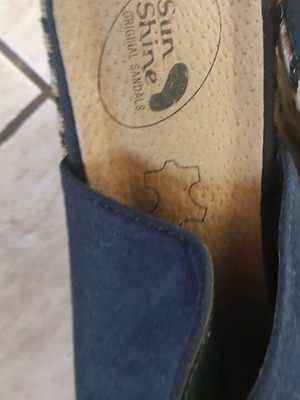 Sunshine Blue Anatomic Platform Shoes new