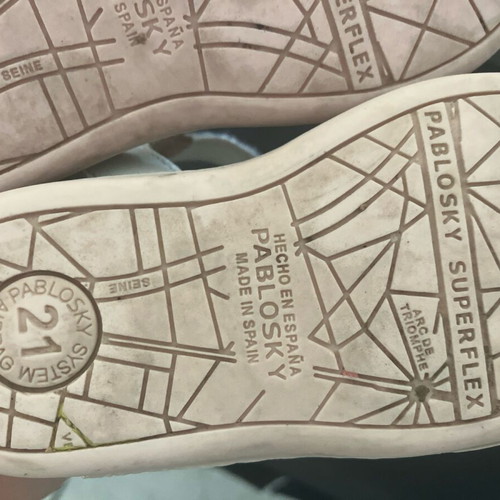 Pablosky StepEasy children's sandals size 21 white anatomical like new