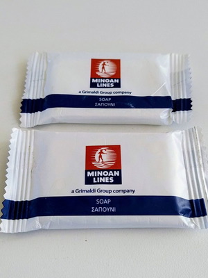 Minoan Lines soap set, 2 pieces