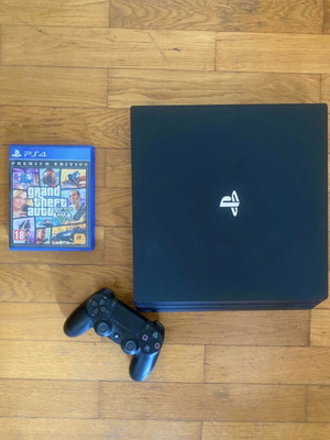 Sony PlayStation 4 Pro 1TB gaming bundle with controller and GTA V