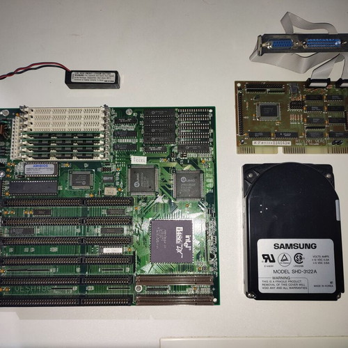 486DX Bundle used set with motherboard, Intel 486DX 33, 4MB RAM, Samsung HDD